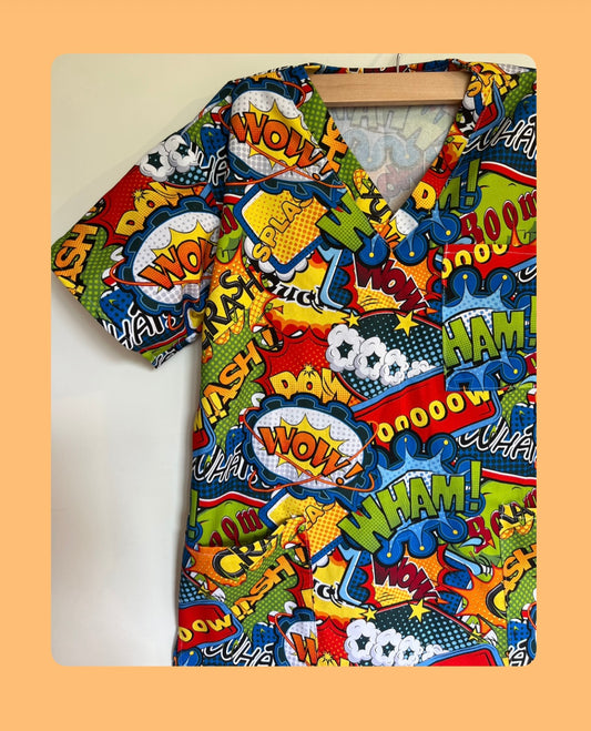 POWER SCRUB TOP